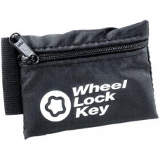 Wheel lock key bag