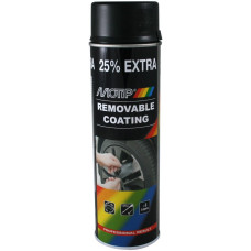 Rubber BLACK MATT wheel paint MOTIP sprayplast (500ml) 