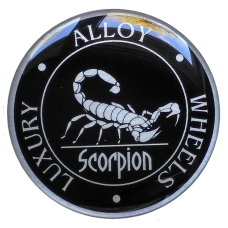 Scorpion 3D wheel cap stickers
